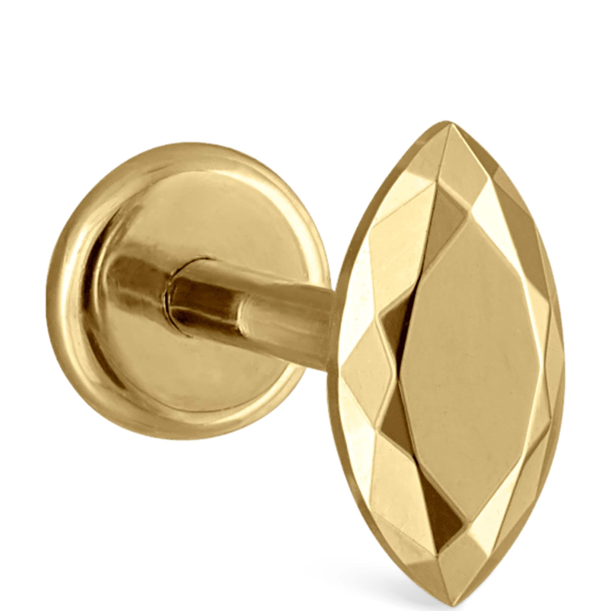 Maria Tash Faceted Marquise Threaded Stud Single Earring (5.5mm)