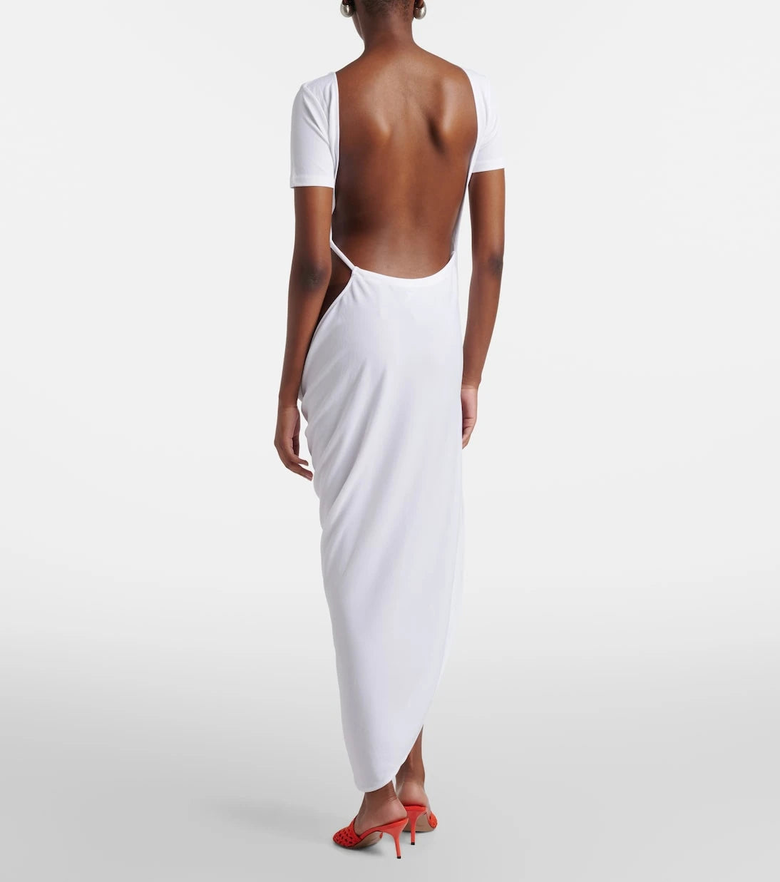 Jacquemus - The Sole cutout jersey midi dress
