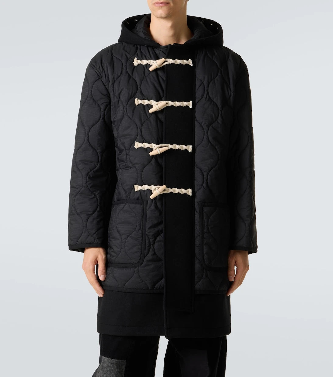 Comme des Garçons Homme - Quilted wool duffel coat