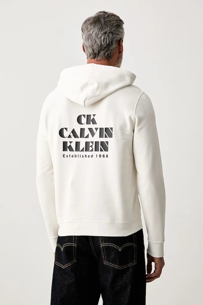 Calvin Klein Jeans erkek pamuklu kapüşonlu sweatshirt