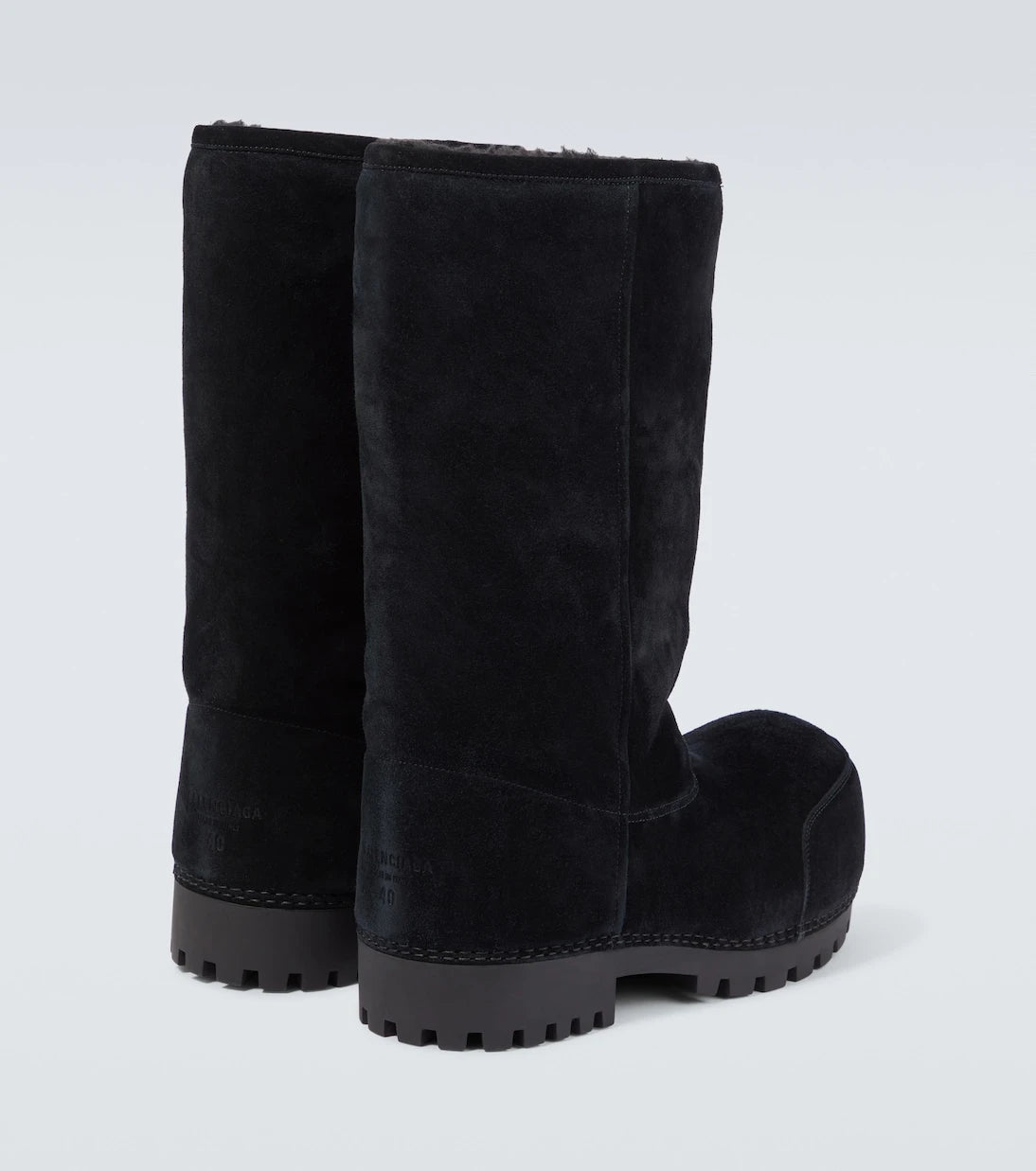Balenciaga - Alaska Fur High suede boots