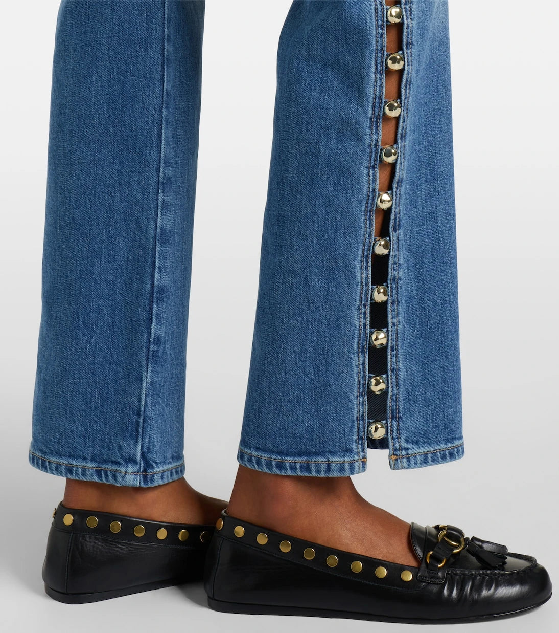 Simkhai - Amelia studded straight jeans
