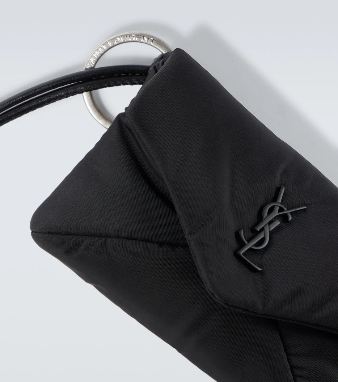 Saint Laurent - Cassandre Mini leather-trimmed crossbody bag