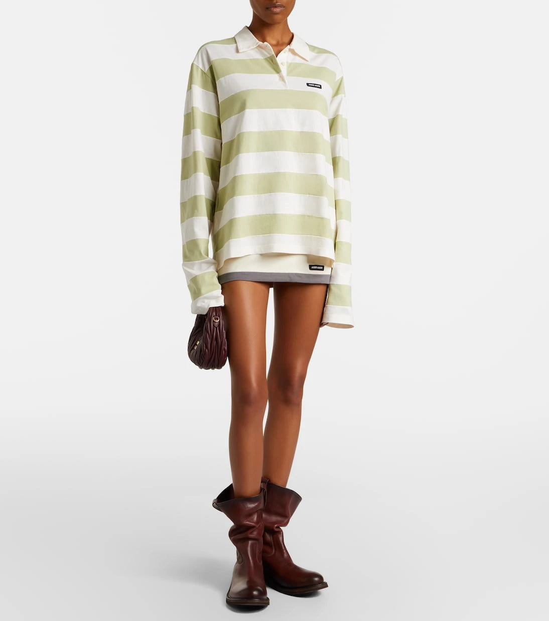 Miu Miu - Wander Mini matelassé leather top-handle bag