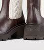 Tamia 70 Leather and Knit Boots