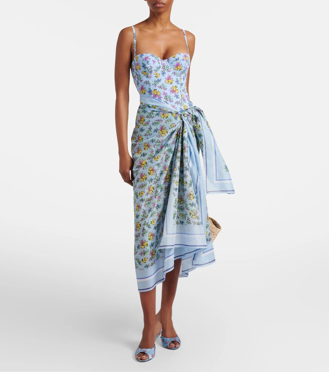 Dolce&Gabbana - Floral cotton beach cover-up