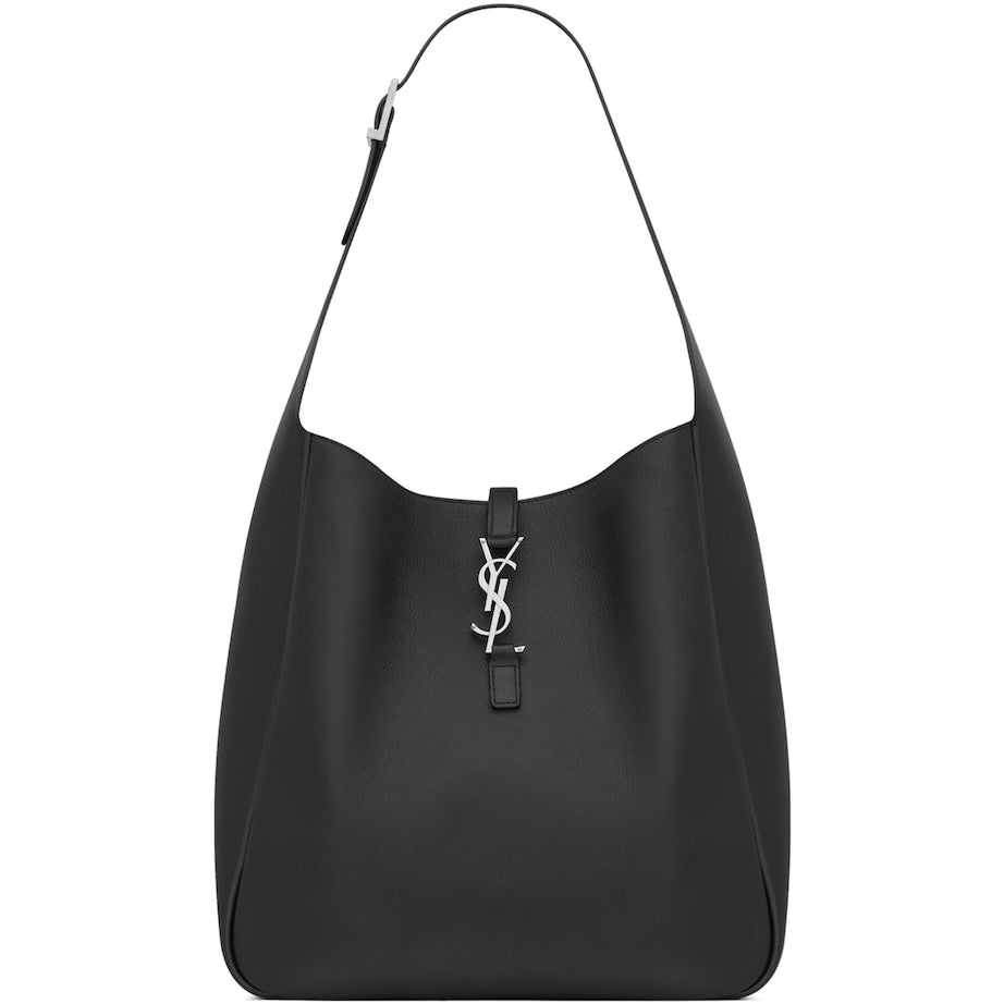 Saint Laurent Black Large Calfskin Le 5 à 7 Shoulder Bag