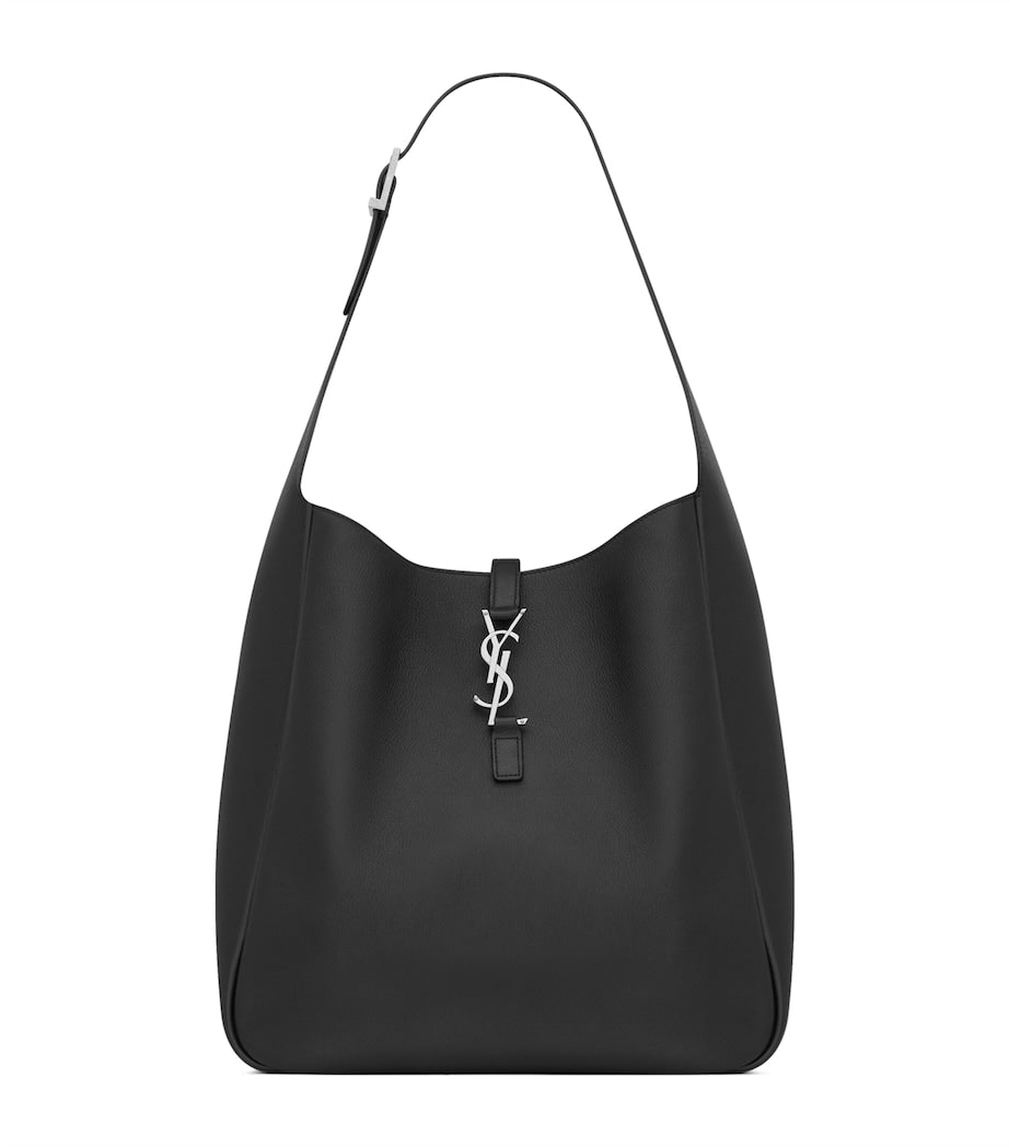 Saint Laurent Black Large Calfskin Le 5 à 7 Shoulder Bag