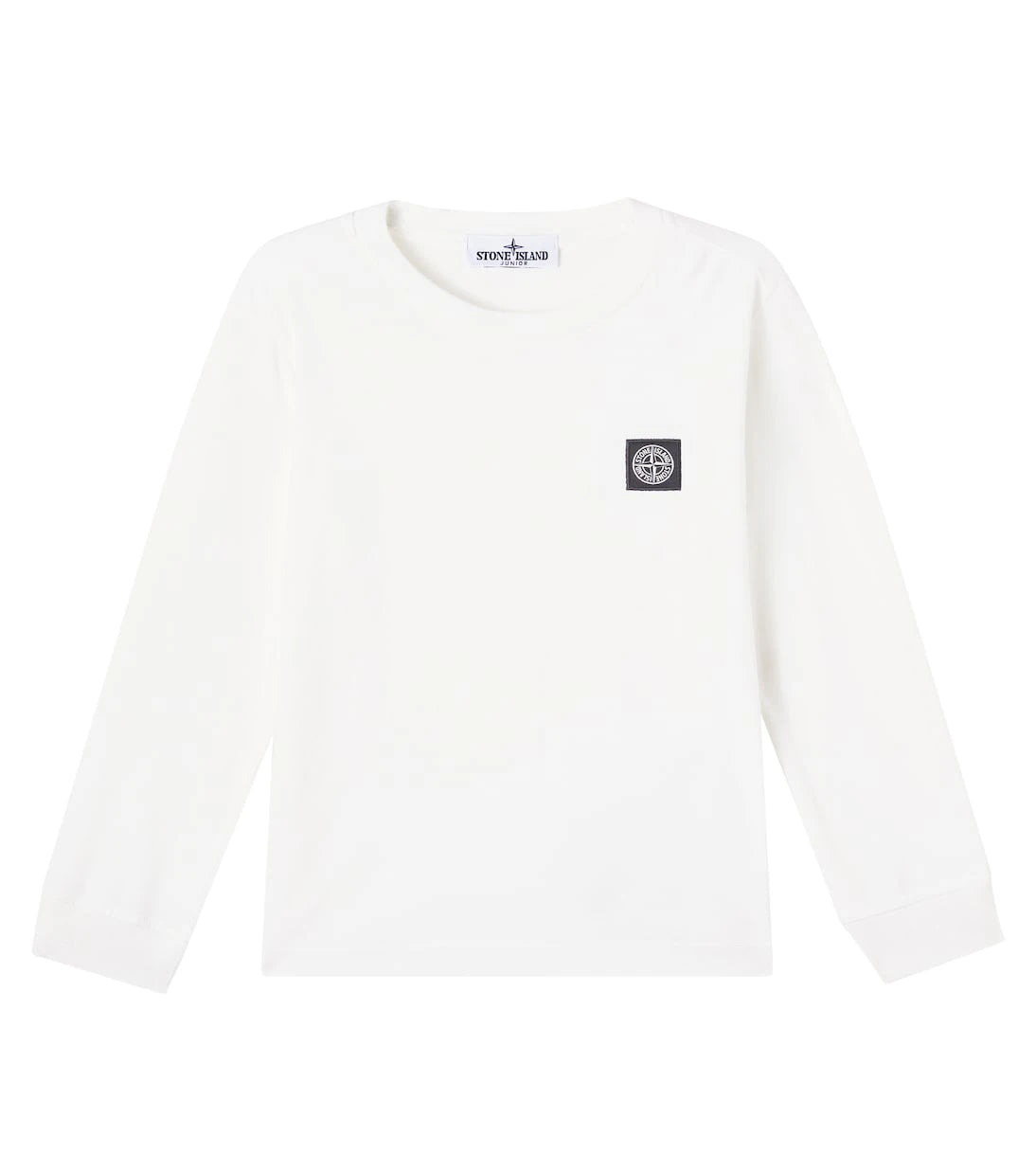 Stone Island Junior - قميص قطني بنقشة البوصلة