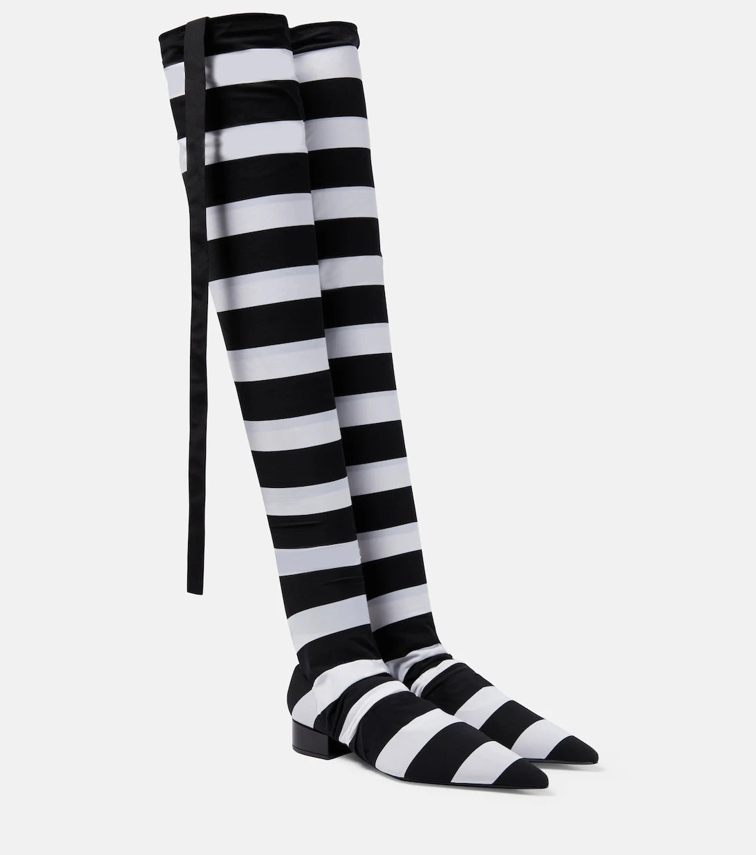 Dolce&Gabbana - Portofino striped over-the-knee boots