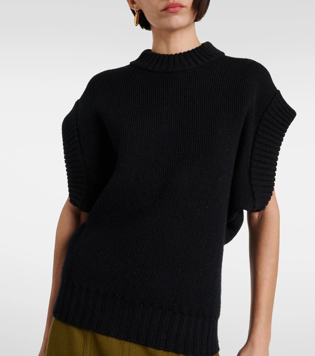 Bottega Veneta - Ribbed-knit wool top