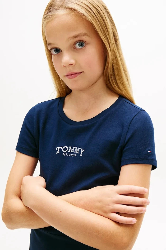 Детска памучна рокля Tommy Hilfiger
