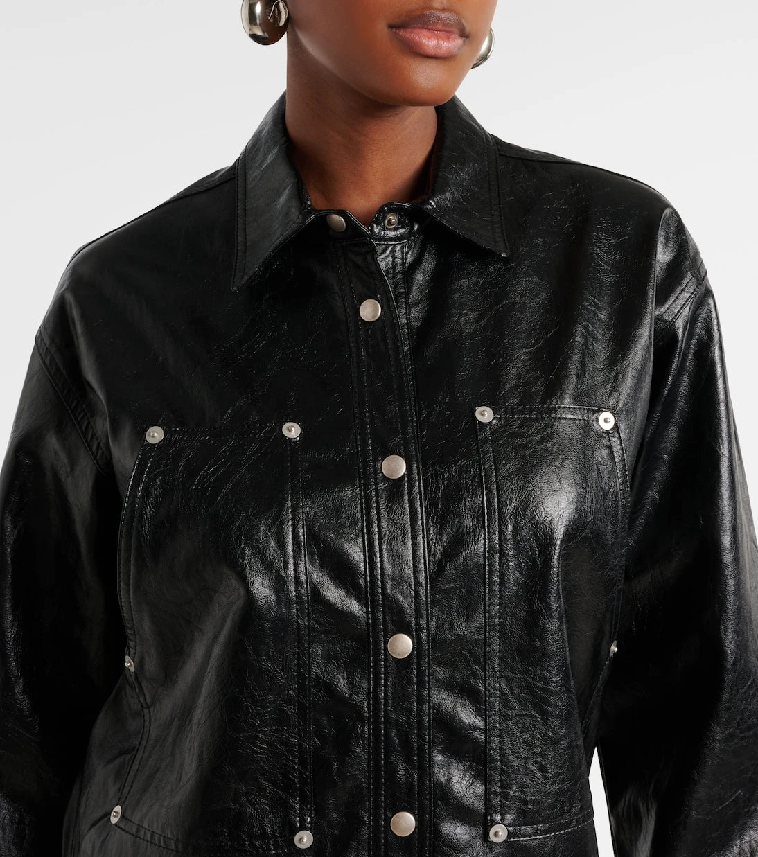 Marant Etoile - Ayali faux leather minidress
