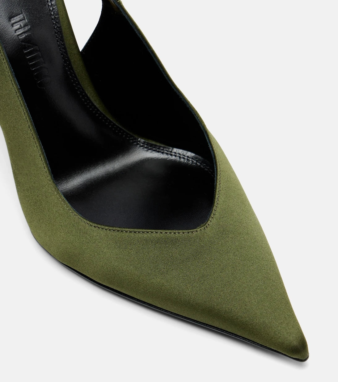 The Attico - Cheope satin slingback wedges
