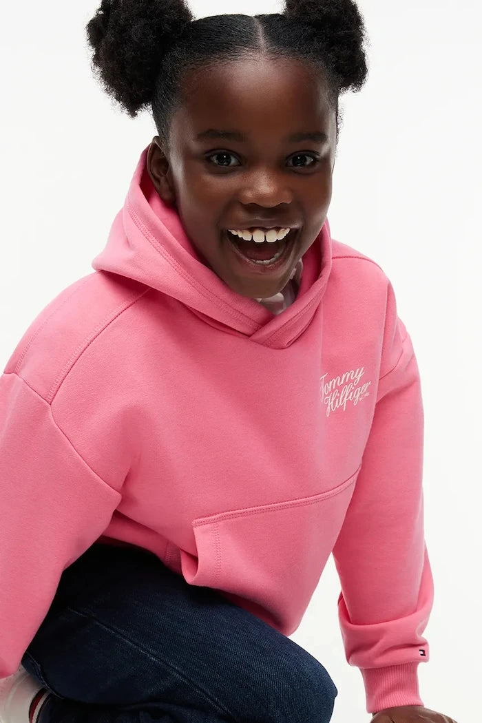 Çocuklar için pamuklu kapüşonlu sweatshirt