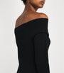 Black Cashmere-Silk Sweater Maxi Dress