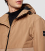 Beige Quilted Panel Jacket
