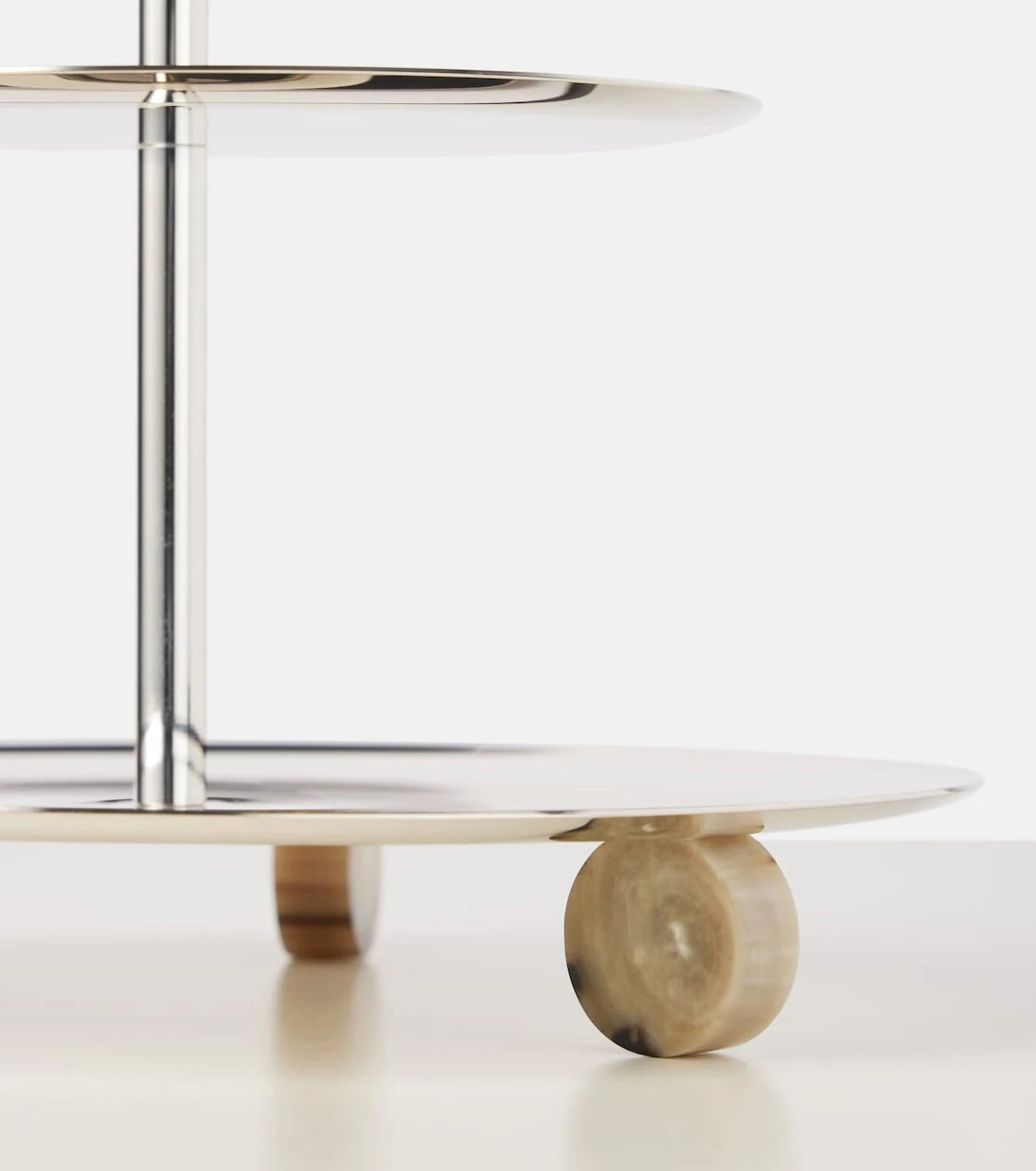 Brunello Cucinelli - Horn and steel cake stand