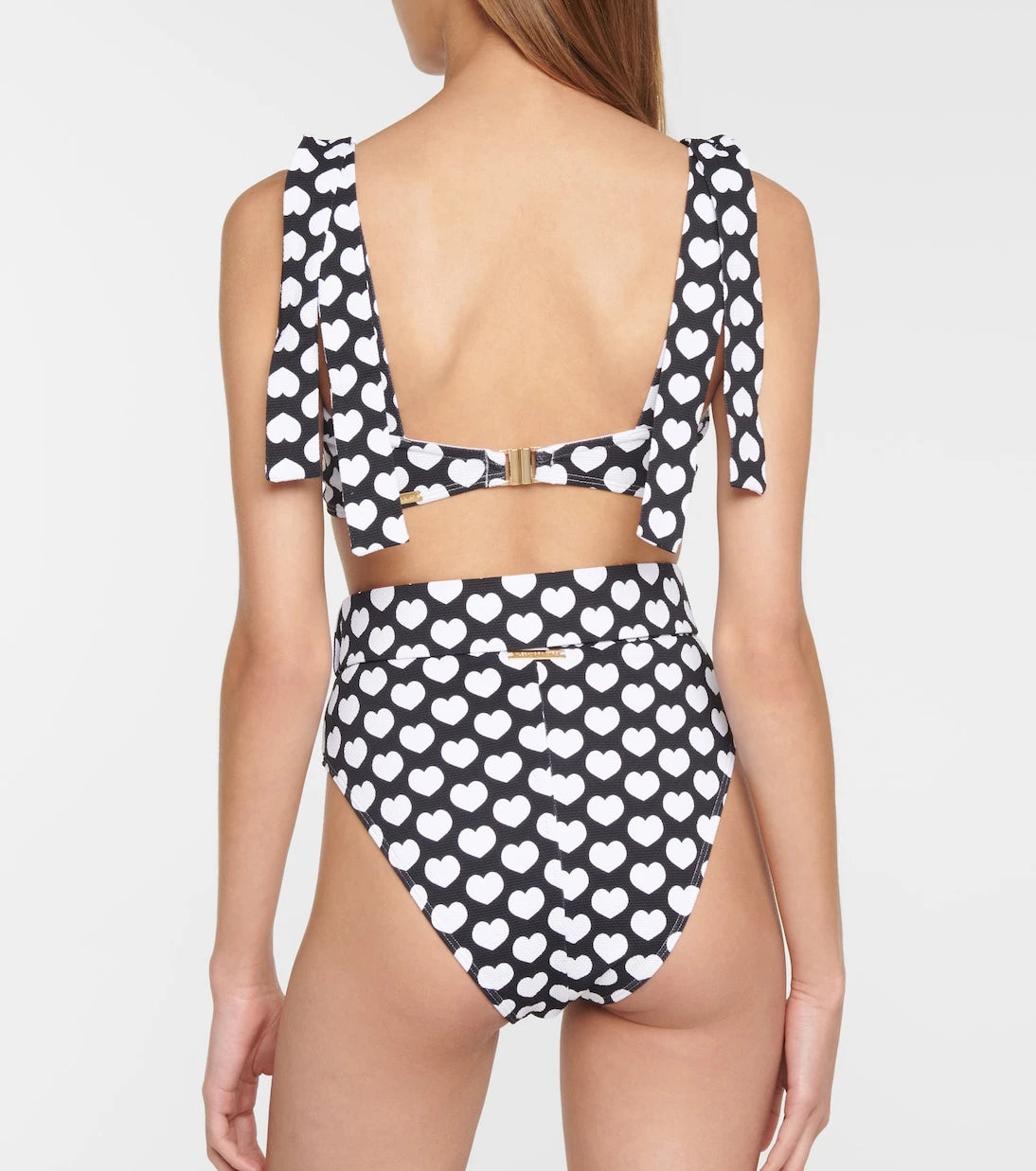 Alexandra Miro - Audrey heart-print bikini top