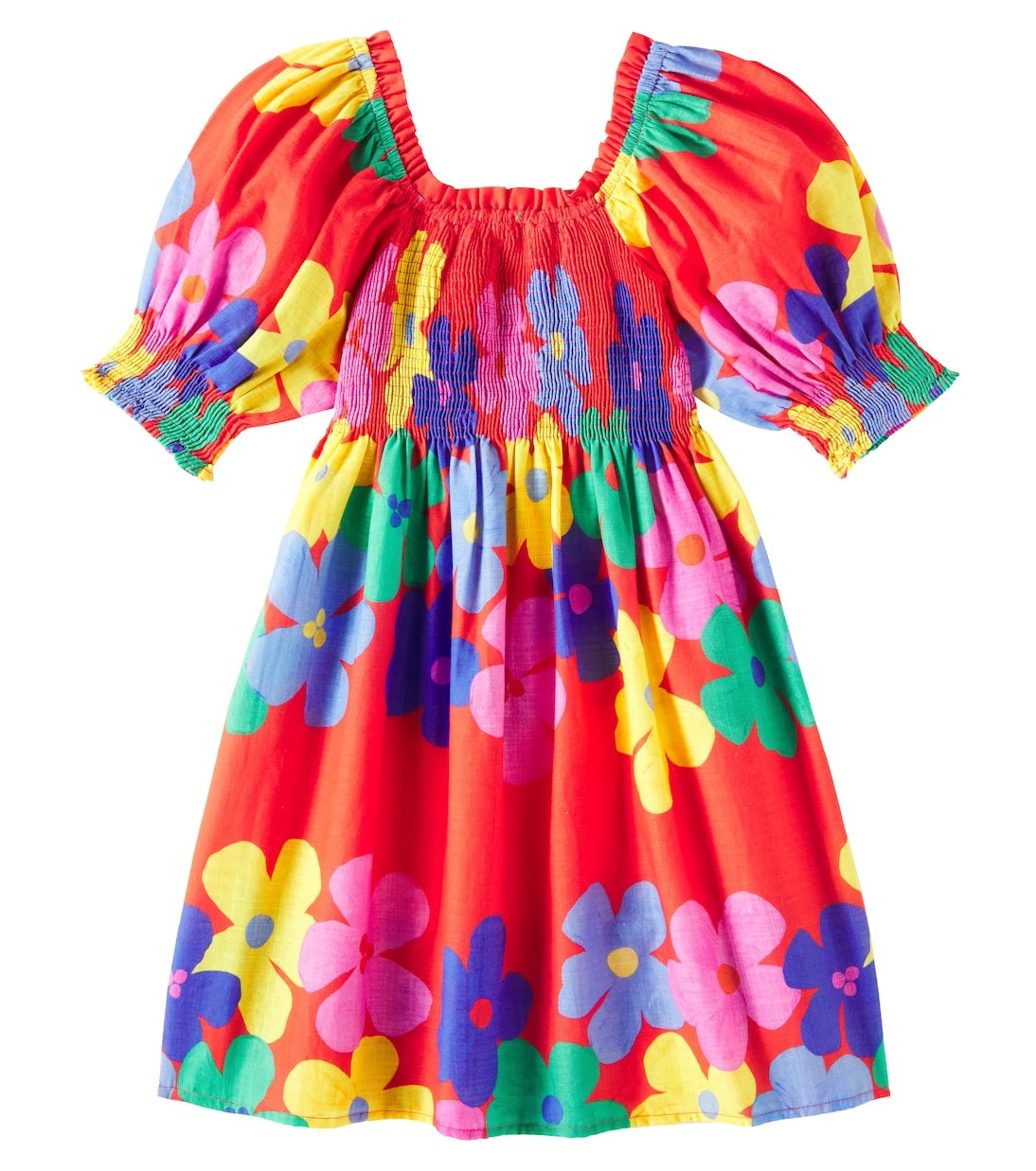 Fábula - Floral shirred cotton dress