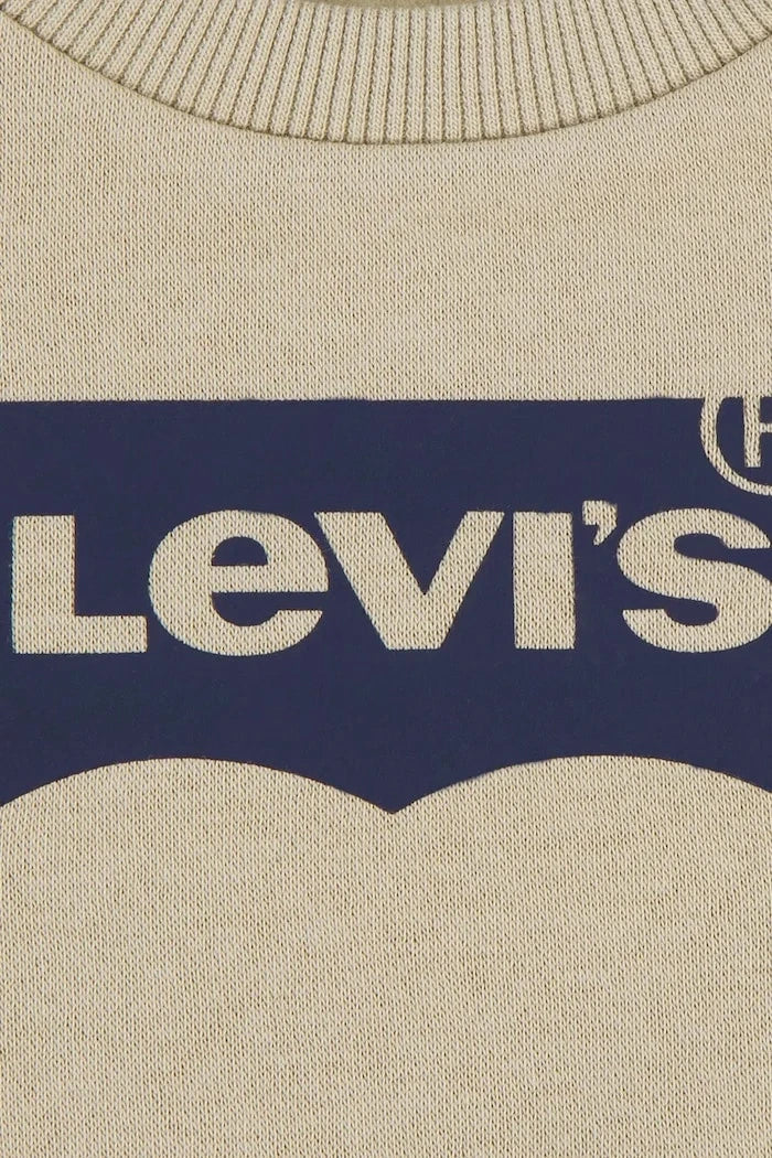 Levi's pamuklu bebek sweatshirt BATWING CREW