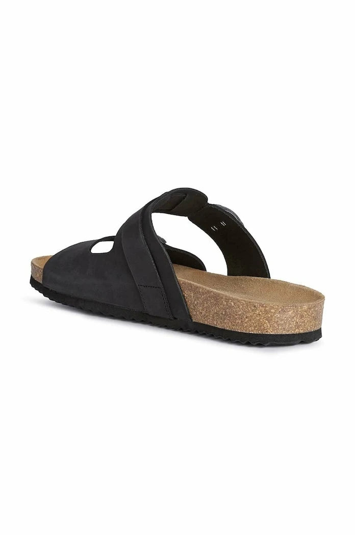Geox U SANDAL GHITA B Süet Terlik