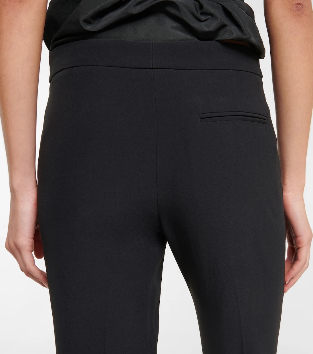 McQueen - Mid-rise slim crêpe pants