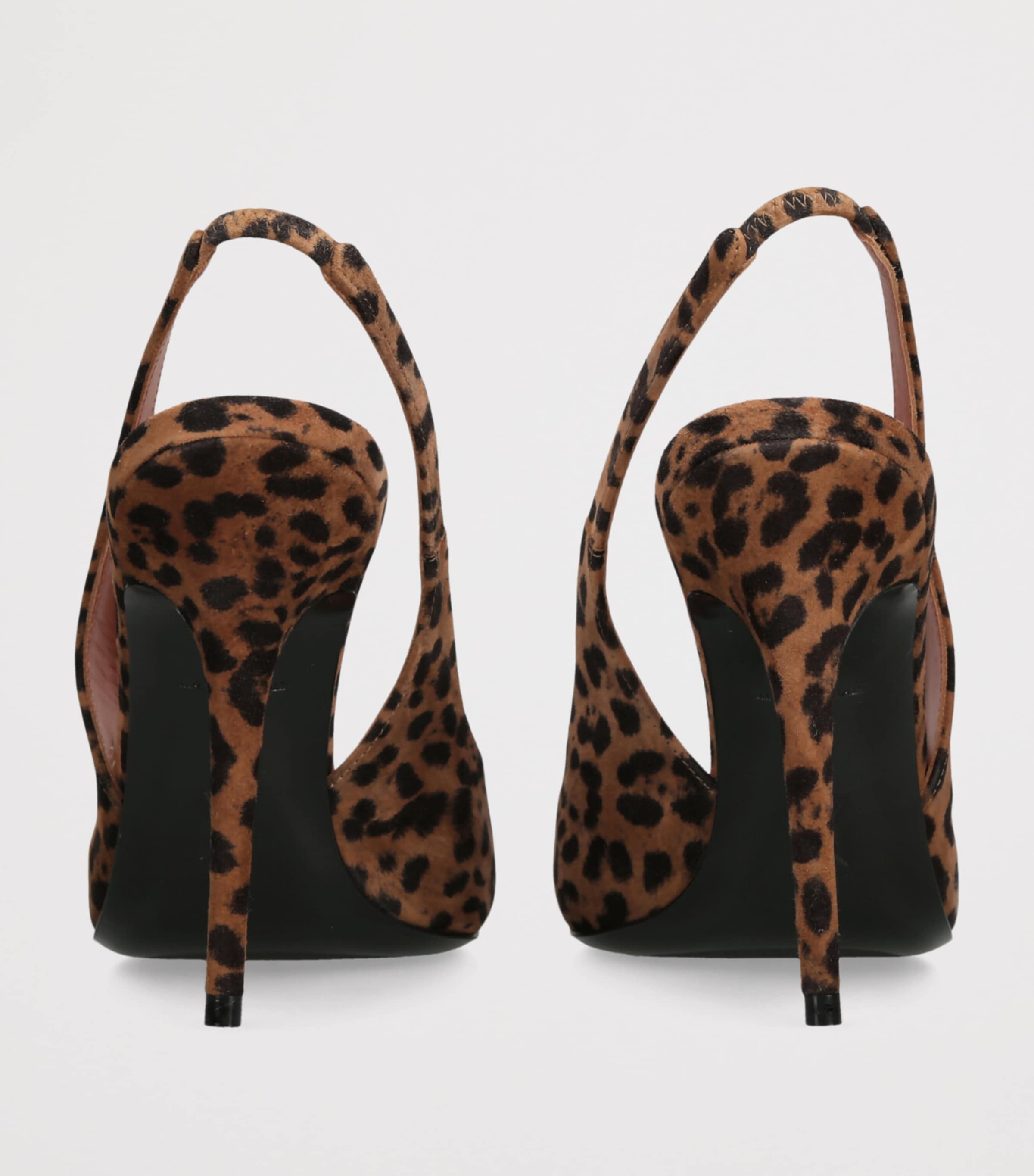 Suede Leopard Print Anok Slingback Pumps 105