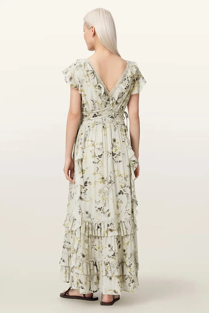 AllSaints лятна рокля от вискоза CANTO
