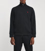 Polo Ralph Lauren Black Cotton-Blend Zip-Up Sweatshirt