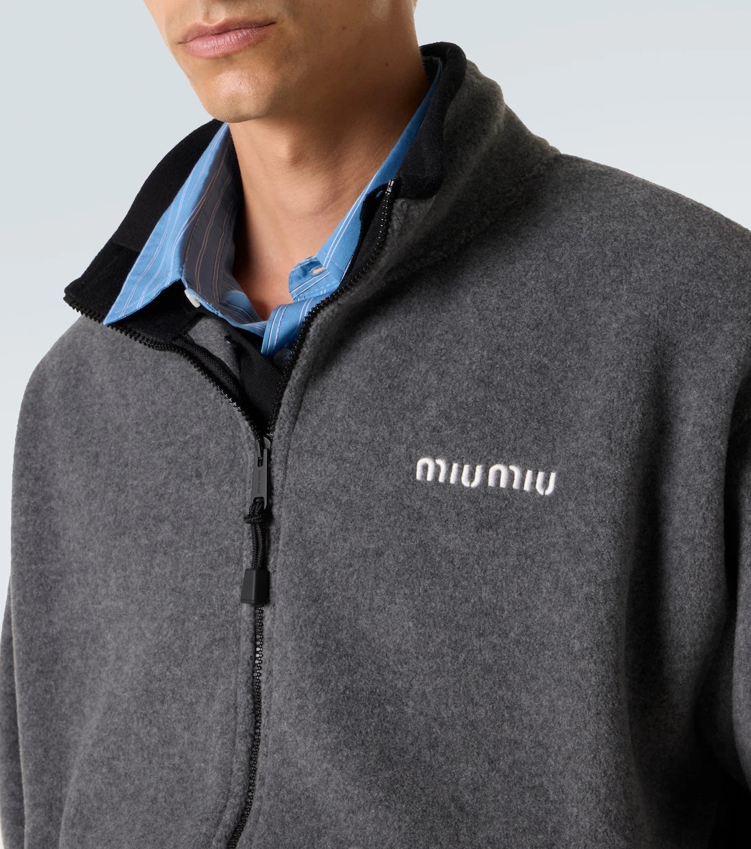 Miu Miu - Logo fleece sweatshirt