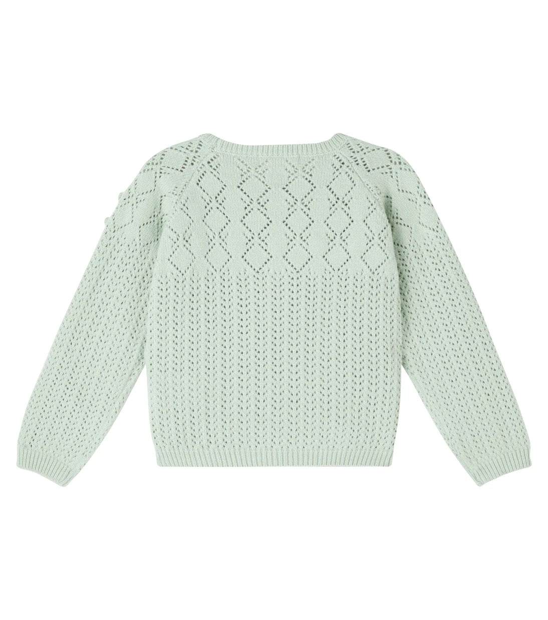Louise Misha - Vakita embroidered open-knit sweater