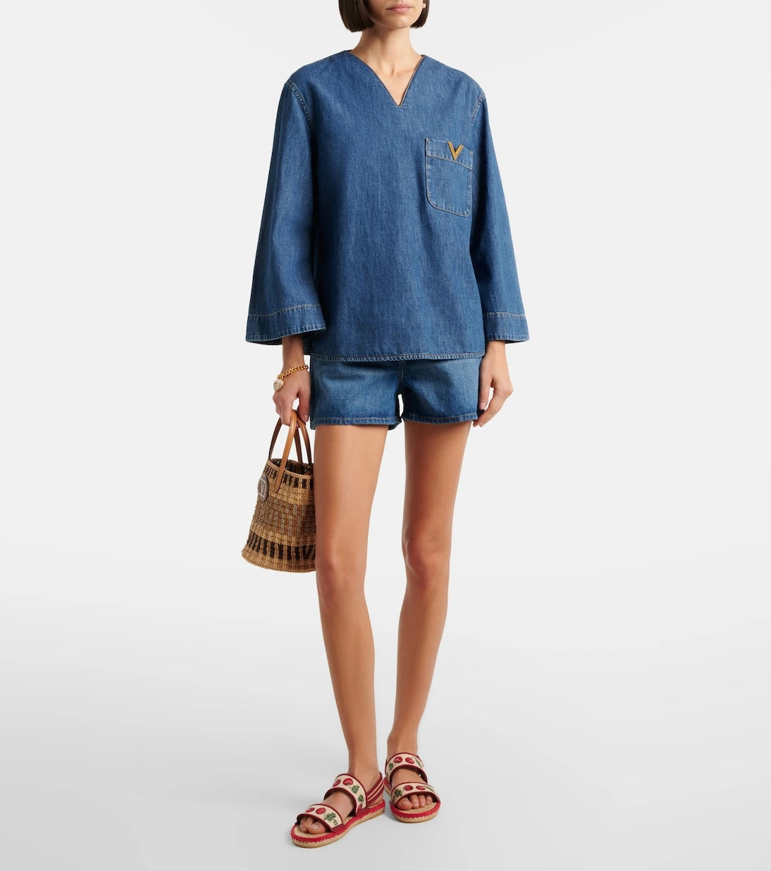Valentino - VGold chambray top