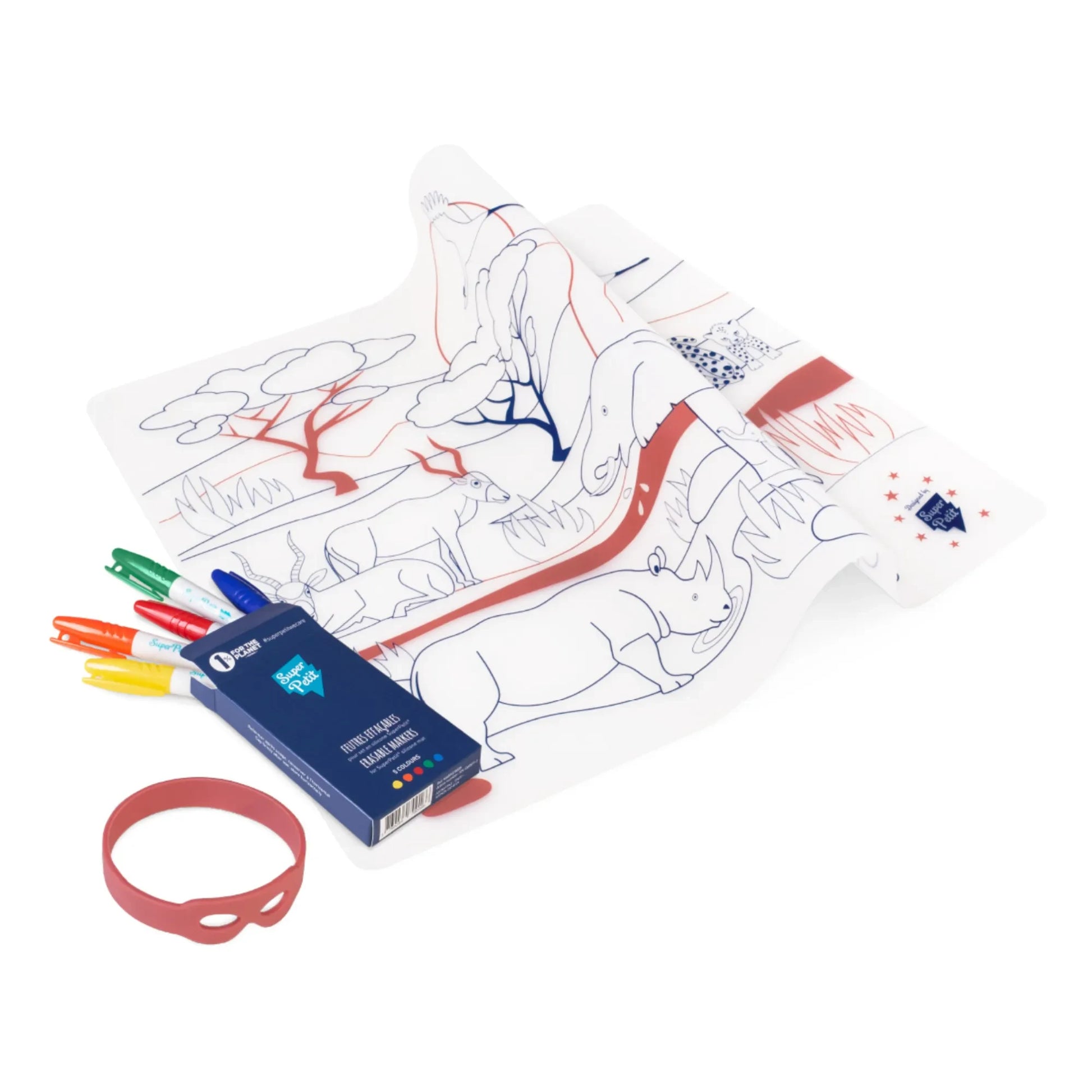Superpetit - Savanna Colour-in Place Mat | Rust