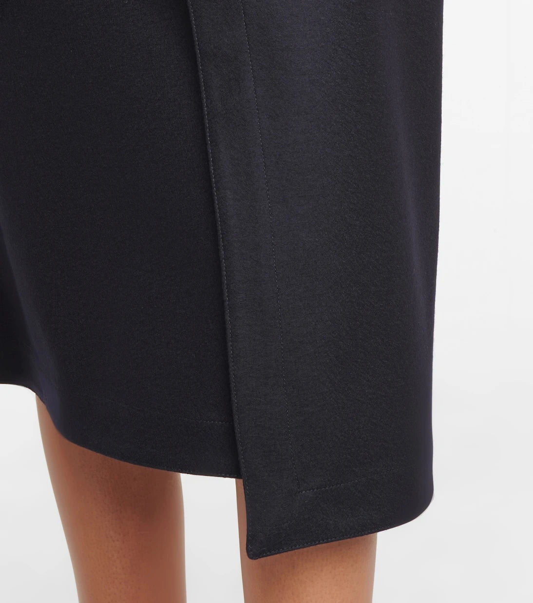 Jil Sander - Belted wool midi skirt