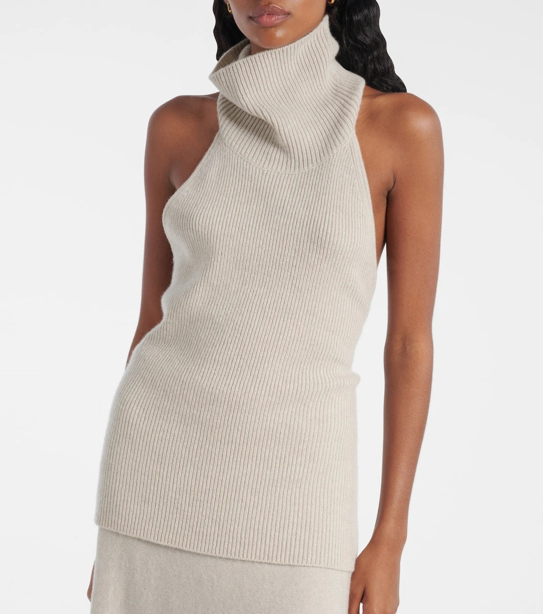 Lisa Yang - Maddie open-back cashmere top