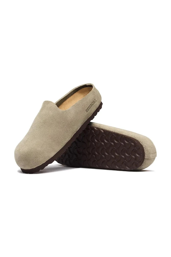 Birkenstock пантофи от велур Amsterdam Wrapped Suede Leather