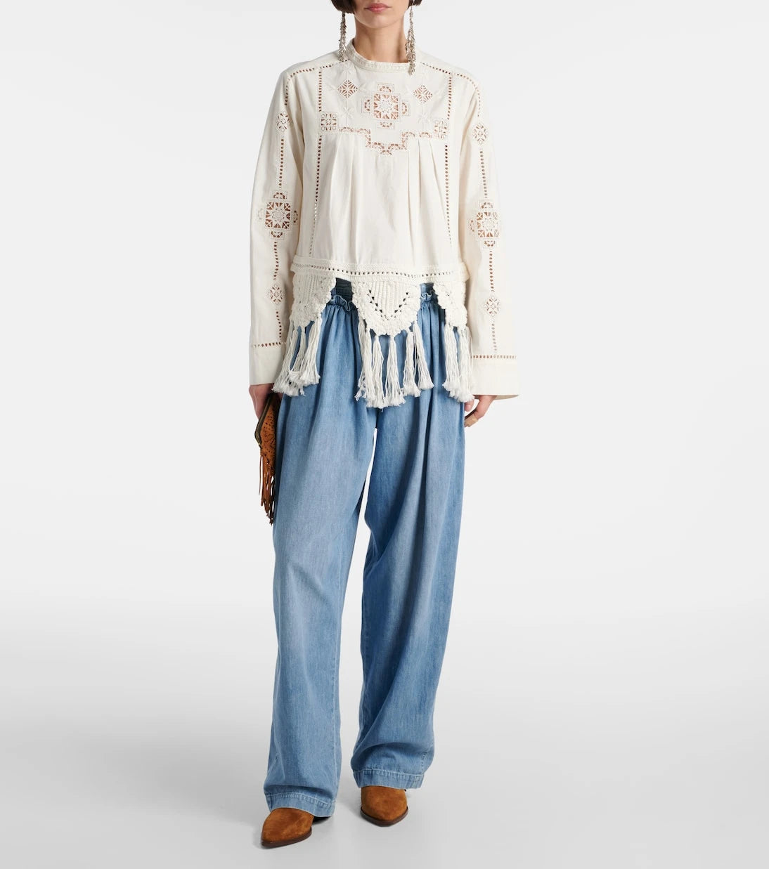 Isabel Marant - Inaya high-rise wide-leg jeans
