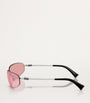 Silver Metal MUA50S Frameless Sunglasses