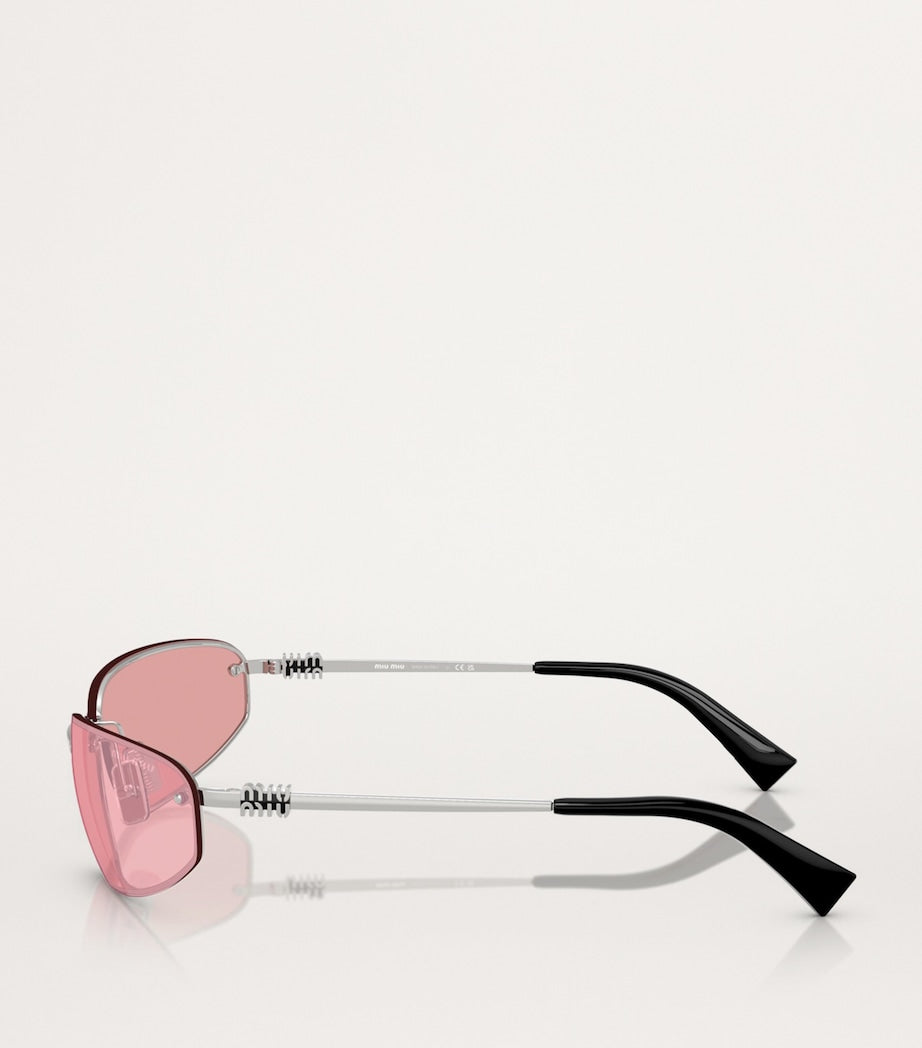 Silver Metal MUA50S Frameless Sunglasses