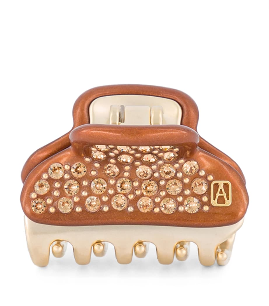 Alexandre de Paris Gold-Plated Crystal-Embellished Claw Hair Clip