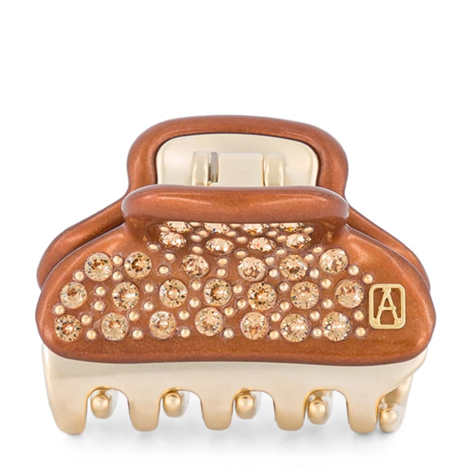 Alexandre de Paris Gold-Plated Crystal-Embellished Claw Hair Clip