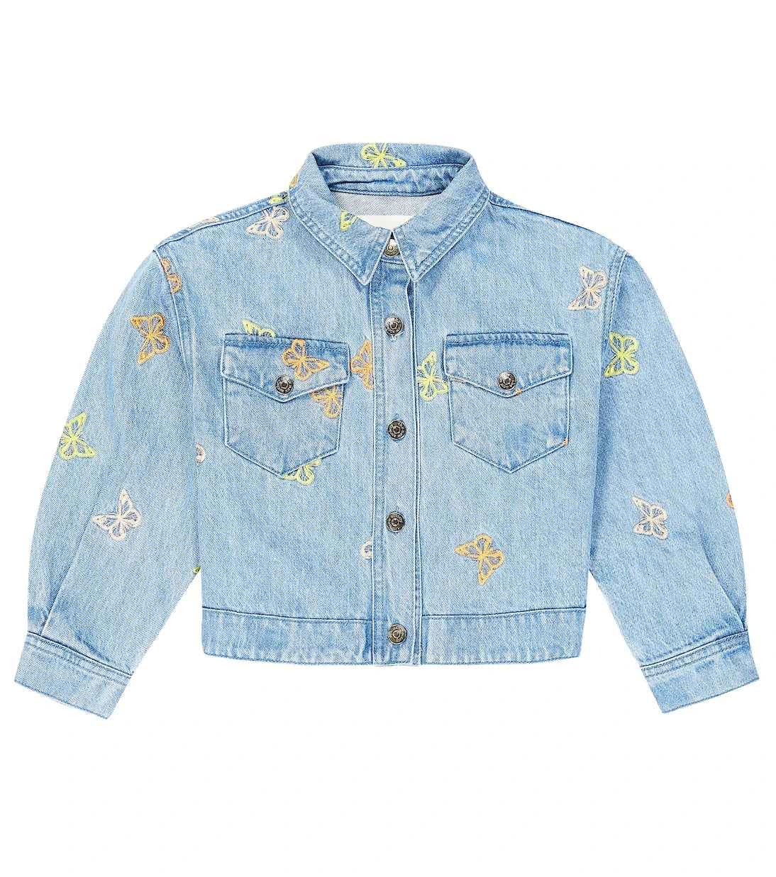 The New Society - Burbank embroidered denim jacket
