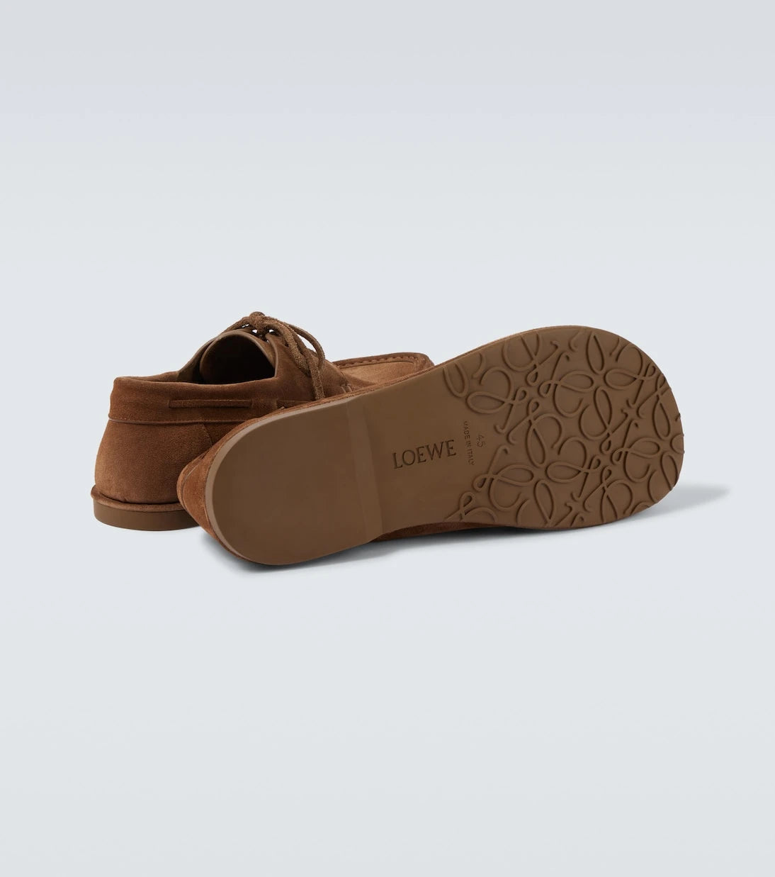 Loewe - Paula's Ibiza Campo suede boat shoes