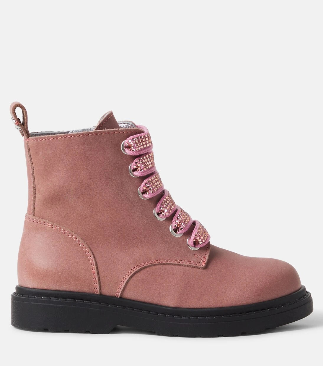 Monnalisa - Embellished leather boots