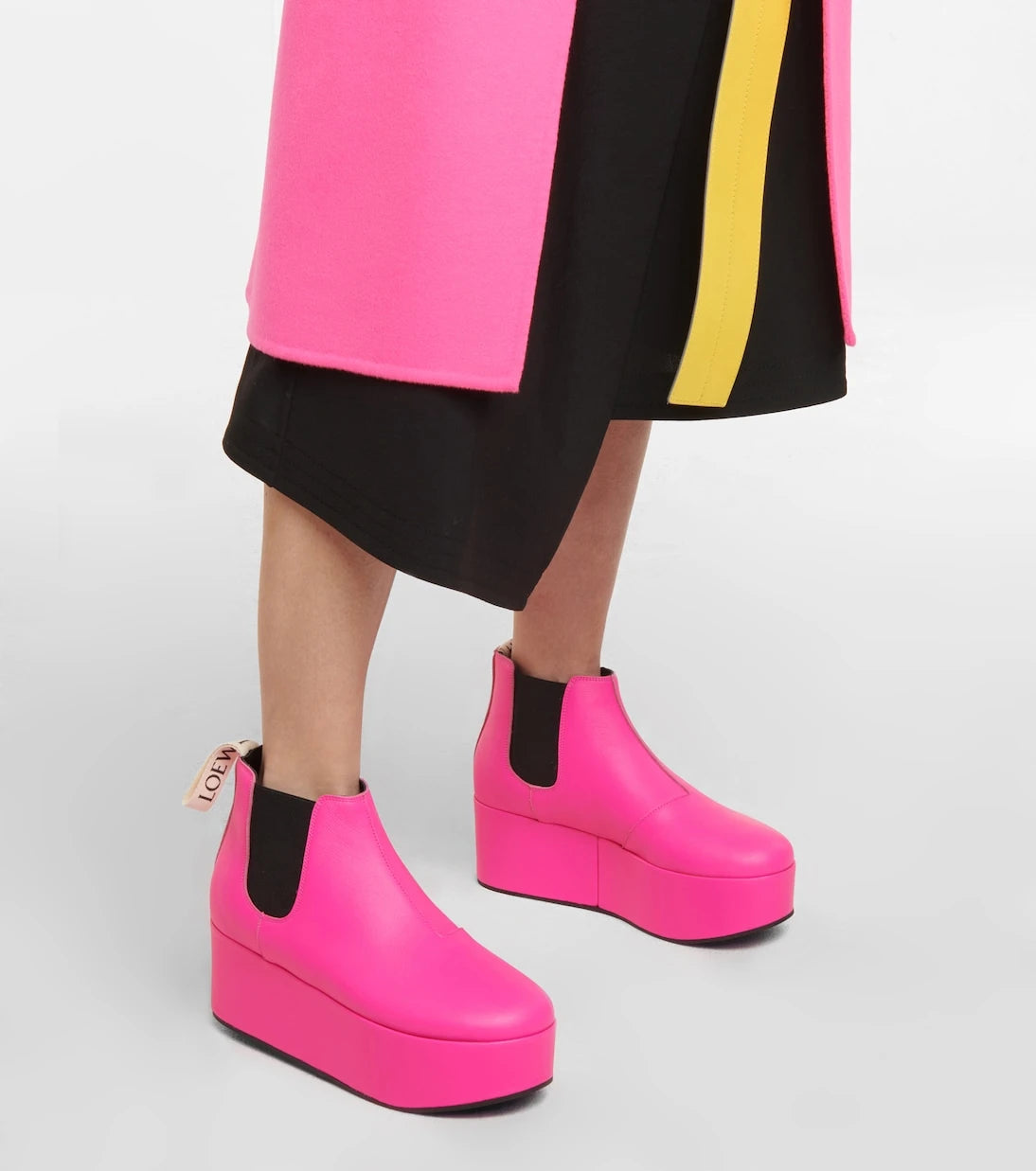Loewe - Leather platform Chelsea boots