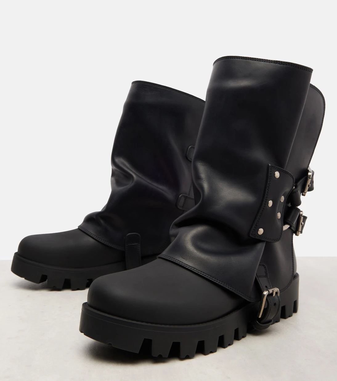Dolce&Gabbana - Leather biker boots
