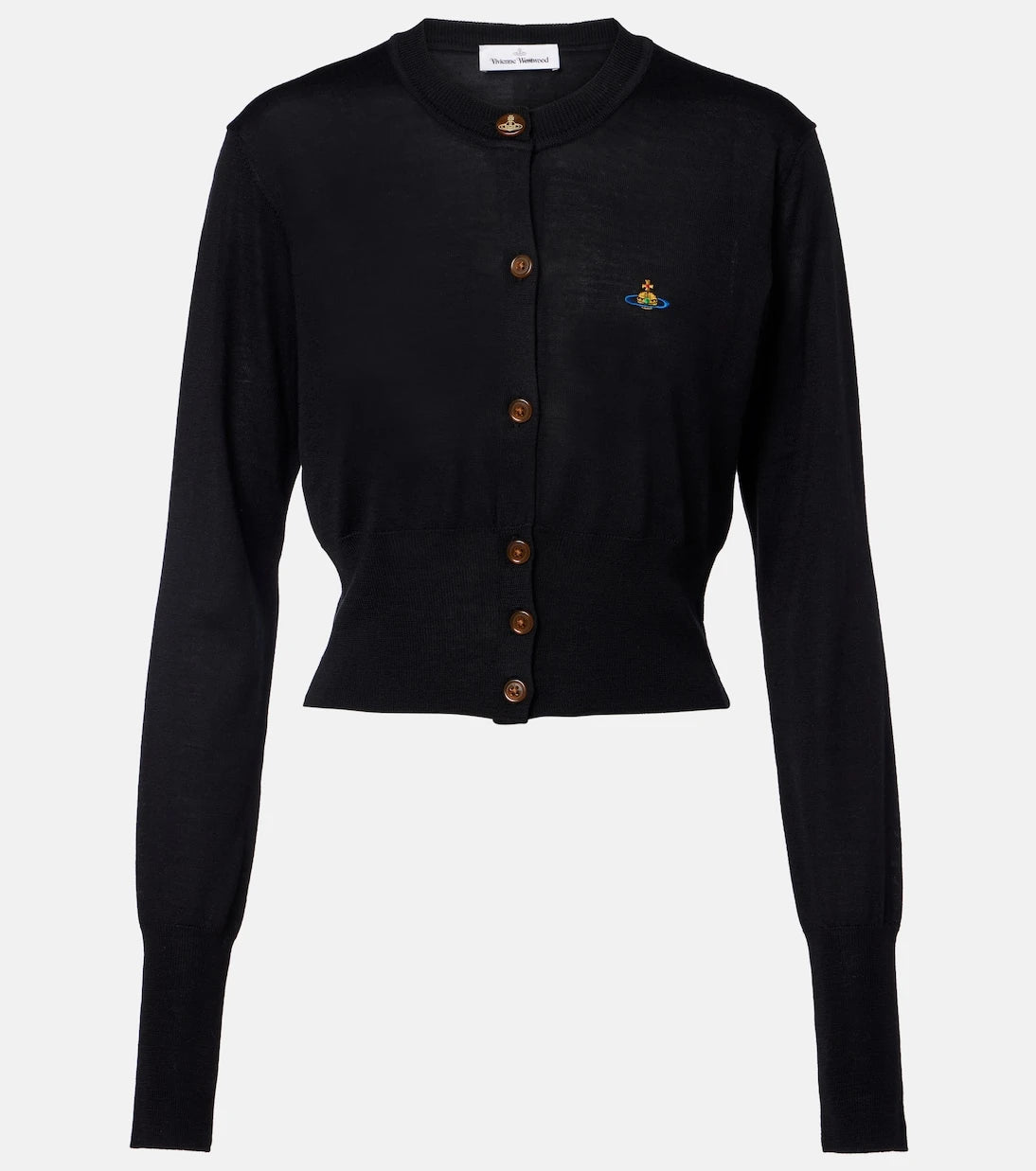 Vivienne Westwood - Bea cropped wool and silk cardigan