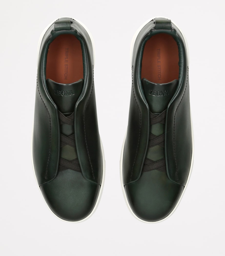 Leather Triple Stitch Sneakers