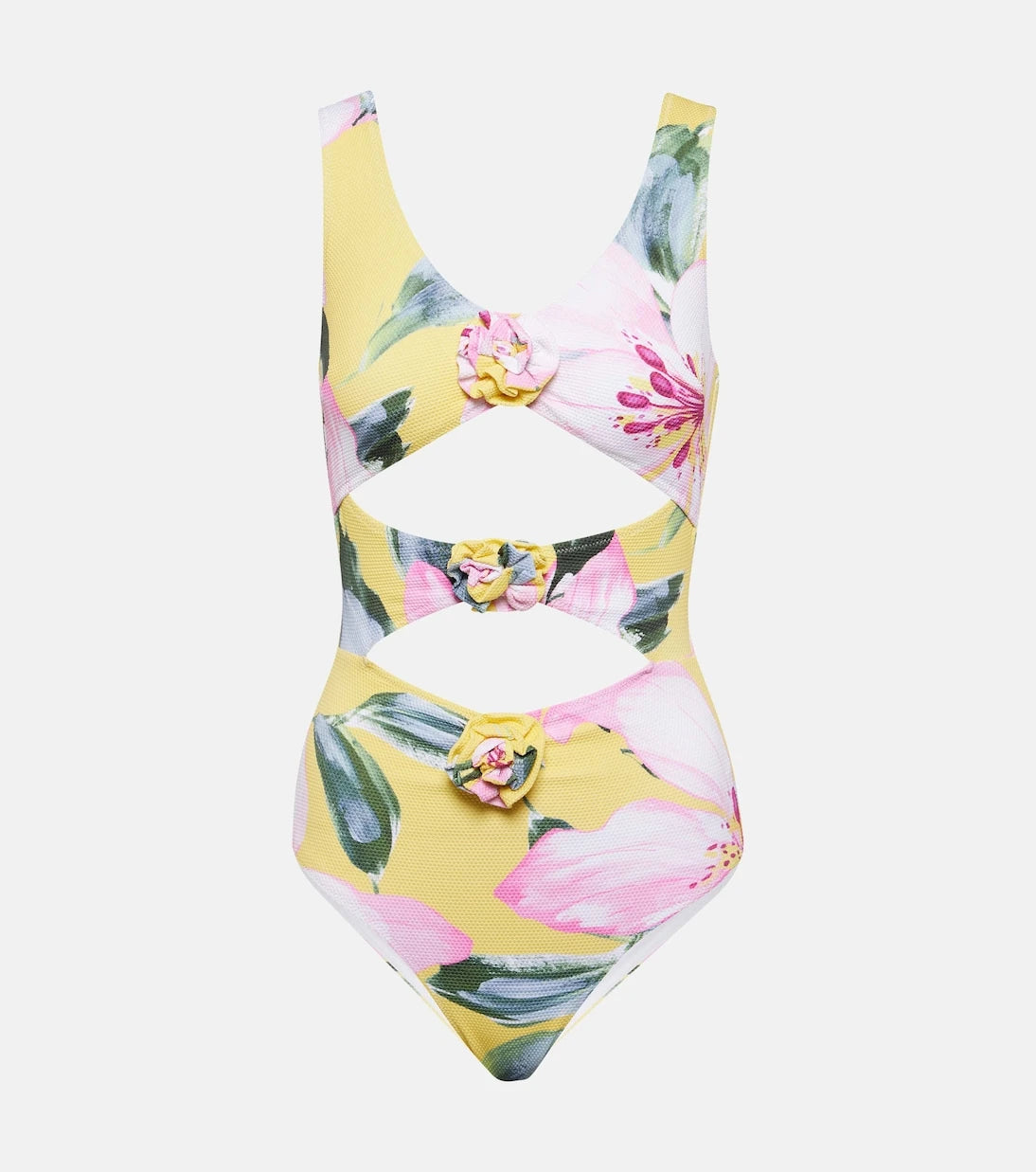 Alexandra Miro - Beth floral cutout swimsuit